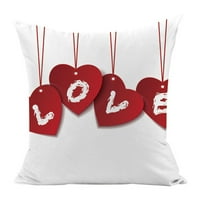 Valentinovo posteljina jastučna jastučna štamparija Sofa kauč u jastuku Kućinski ukras