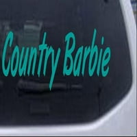 Country Barbie Automobil ili kamion prozora za naljepnicu za laptop naljepnica za laptop tirkizni 6in