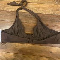 Panache Mocha Halter Illusion Bikini Swim Top, US 30DDD F, UK 30E