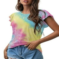 Prednjeg swalk-a Boho cvjetni print pulover kamuflaže otisnuta modna majica dame u boji loungeweb majica