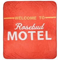 Culturefly Schitt's Creek Rosebud motel plišani runo baca pokrivač