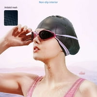 Ženska silikonska plivajuća kapa za dugu kosu, 3D ergonomski dizajn silikonske kape za plivanje za žene