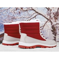 Zodanni ženski čizme za snijeg čipke tople cipele plišane obložene zimske čizme Žene dame bez klizanja