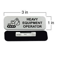 Operator teške opreme 1 3 Značka oznaka oznake, crvena