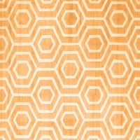 Ahgly Company u zatvorenom pravokutniku Sažetak narančaste prostirke savremene površine, 8 '12 '