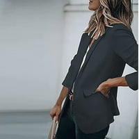 Moderska jakna za žene spuštanje poslovnih jakne za otvoreni prednji radni ured BLAZER, casual v rect