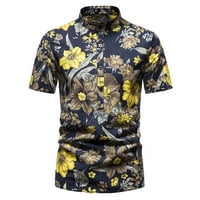 SDJMA MENS casual majica kratkih rukava za muške proljeće Ljeto Ležerne tanke tiskane majice kratkih