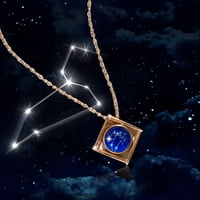 Nakit za žene Ženska ogrlica od klavikala Twelve Constellation Star Map Privjesak Ličnost Jednostavno
