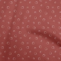 Onuone viskozni dres crvene tkanine Retro slušalice Squilting potrošni materijal Ispisuje šivanje tkanine