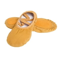 Woobling baletski papučica za djevojke Split Sole platnene baletne cipele žene