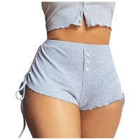 Puawkoer moda casual tiskanim ljetnim kratkim kratkim hlačama Ženske bočne hlače hlače modne pantalone