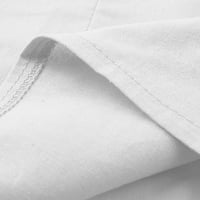 TUPHREGYOW ženske pamučne posteljine vrhovi klirence v izrez majice Novi stil Solid Trendy Classic Travel