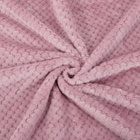 PICCOCASA Luksuzni posteljina od runa prekrivana mrežaste mreže ružičasta 78 x90