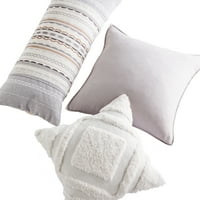 Levte Home - ETRADA - Dekorativni jastuk - vezeni - aprizirani - tape, krem, smeđa i bež
