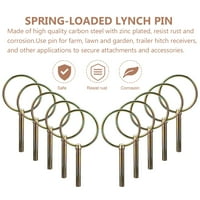Kink za pin Hemoton Lynch sa prstenom Heavy Duty Lynch pin za poljoprivredne traktore