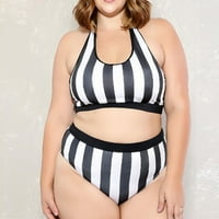 Ženska modna traka za ispis visokih struka Split kupaćim kostima