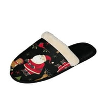 Renewold papuče za žene i muškarce Božićne šume Santa foshoned papuče za papuče Topla udobnost ravnih