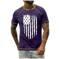 Strungten muške majice Raglan retro kratkih rukava za neovisnost za neovisnost u kratkim rukavima