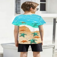 Wish Tree Boys Girls 3D grafičke tiskane majice Uniziraju kratke ljetne majice za 4 godine