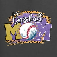Bejzbol mama getah blistavo muške grafičke majice, ugljen, 5x-veliki