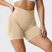 Yoga kratke hlače Ženske kratke hlače Pamuk High Elastična struka naglušene ruffle slatke kratke hlače