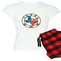 Cafepress - Teksas kovano željezo štala ART PAJAMAS - Ženska lagana pidžama