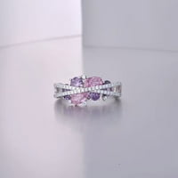 Ponude dnevnog odobrenja YZHM dame modni leptir dijamantski modni kreativni srčani ženski prsten nakit