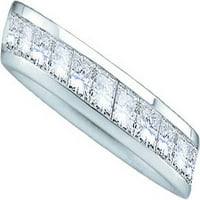 14kt bijelo zlato Žene okrugli dijamantski vjenčani prsten CTTW