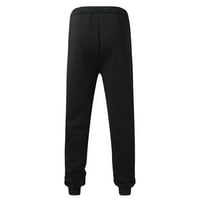 Crna teretna hlače muške casual tople pantalone čvrste hlače pantne pantalone pantalone pantalone pantalone