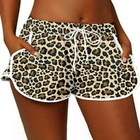 Paille žene kratke vruće hlače Bermuda dno Leopard Print Mini pant Hawaii Lounge Ljeto Plažni kratke