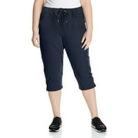 Ženski ležerni džepni džepni džepni joga kratke hlače 7-točke hlače veličine xxxxxl