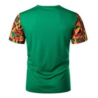 Gaiseeis Men Casual Labavi labav kratkih rukava ljetna prozračna majica za brzo sušenje zelena l
