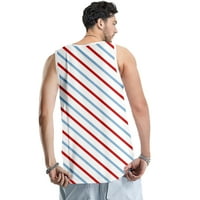 Sretna košulja bez rukava bez zavisnosti, majica 3D Print Muška majica bez rukava, Donje košulje, XL