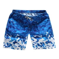 Niveer muške kratke hlače cvjetne printske ljetne kratke hlače nacrtni dno Havajski mini pantalone Elastična