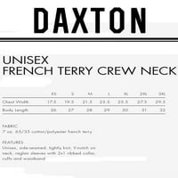 Daxton Idaho Duks atletski fit pulover Crewneck Francuska Terry Tkanina, vino kože bijela slova, 1xl