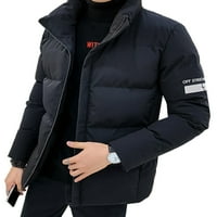 Avamo Muška odjeća za odjeću Ovratnik puffer kaput puni zip jakne za odmor poslovna jakna modna kaputa