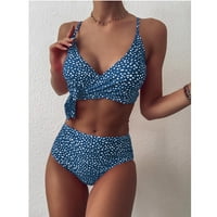 Feternal Women Bandeau zavoj bikini set push-up brazilski kupaći kostimi za kupaći kostim za kupaće