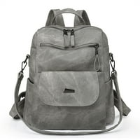 Modna ruksačka torbica za žene, putni školski rad radne torbe casual torba - siva