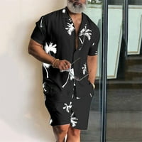 Mafytytpr Za prodaju u prodaji za prodaju Muški kratki setovi Men Hawaiian kratki rukav + kratke hlače