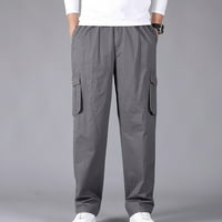 Penskeiy teretne hlače za muškarce čišćenje muške teretne hlače tanke čvrste pravne hlače casual sportskih