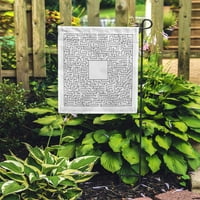 Comple labirint puzzle igra Prazna ploča visoka razina poteškoće u bašti zastava ukrasna zastava kuće baner