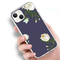 Biljke Cvijeće Većoj futroli za iPhone Pro XS MA Mini XR Plus ultra tanki prozirni mekani TPU poklopac