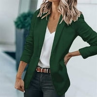 Dame Blazers Ženska casual Solid Color Suit Jacket Revel Držite tople i vitke labave kapute za modne
