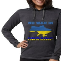 Cafepress - nema rata u Ukrajini, majica s dugim rukavima - Ženska majica s kapuljačom
