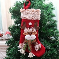 Farfi božićne čarape Eko-prijateljski crtani uzorak izgrađeni Xmas viseći čarape za dom