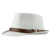 Sunčani šeširi za žene Unise Ljetna slama Strukturirana Sunce Suncove Summer Hat Hat Cubanhat White