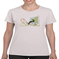 Majica zarazne sadržaje Žene -Wilfred Hildonen dizajni, ženski 3x-veliki
