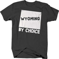 Wyoming po izboru Državna karta Početna Love Hometown Majica Srednja tamno siva