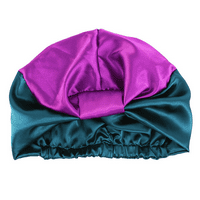 Klotovirani turban, klizni svileni satenski navlaka za žene za žene kovrčava kosu