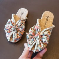 Djevojke Bowknot papuče biserne meke jedine princeze cipele cvjetne batou papuče slatke visoke pete